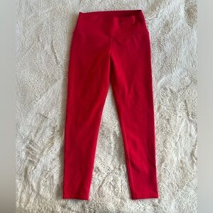 Alo Yoga Red High Waist 7/8 Airbrush Leggings